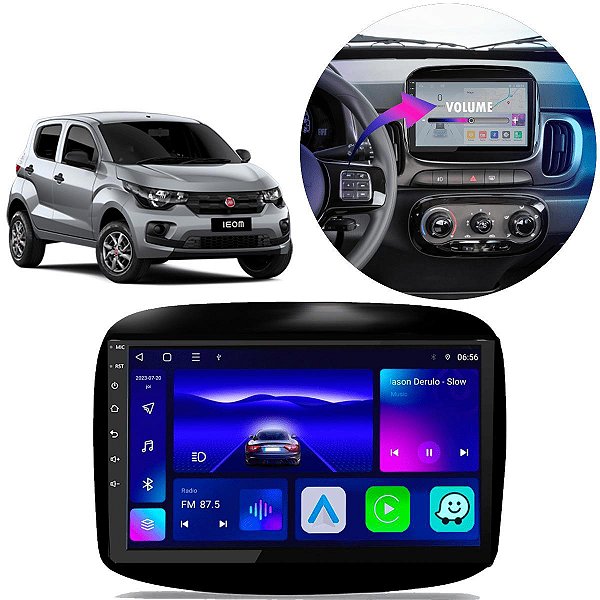 KIT MULTIMIDIA ANDROID 9" MOBI 17/24 FIAT CARPLAY