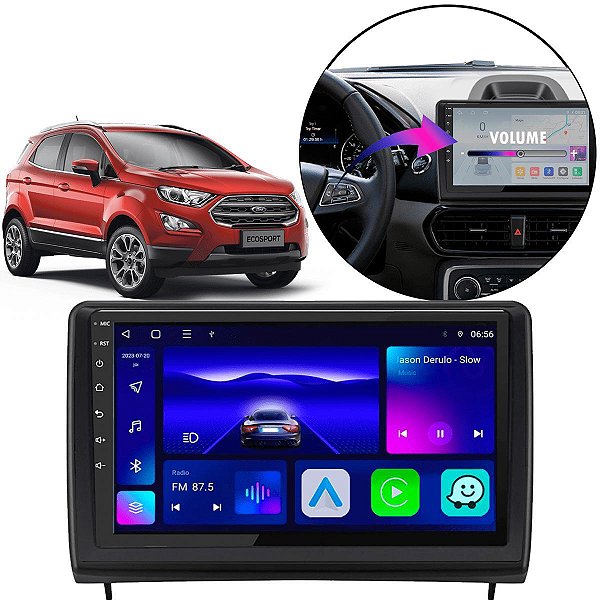 KIT MULTIMIDIA OCTA-CORE 9" ECOSPORT 18/21 CARPLAY