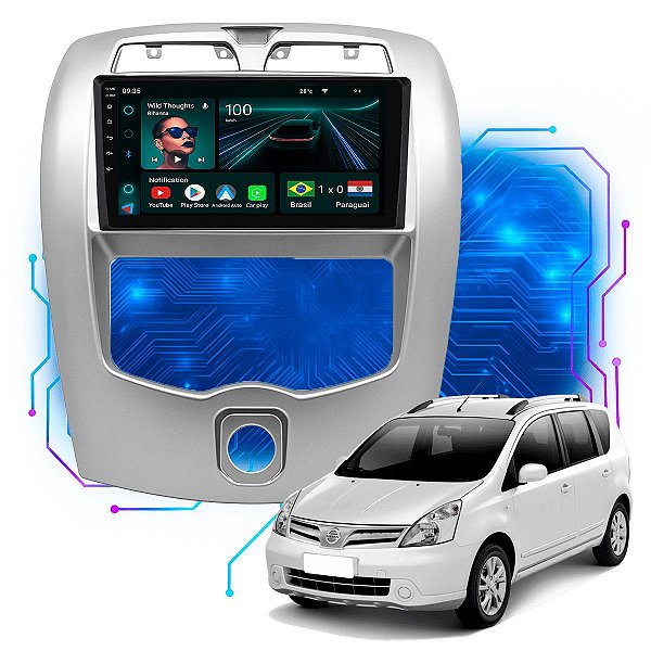 Kit Multimídia Android 9” Linea 2009-2014 | 4GB + 64GB, CarPlay e Android Auto