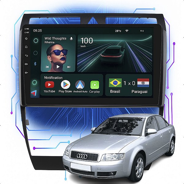 Kit Multimidia Android 4GB/64GB 9p Audi A6 1997-2004