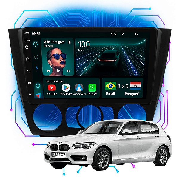 Kit Multimidia Android 4GB/64GB 9" BMW SERIE 1 2008-2012 Bluetooth