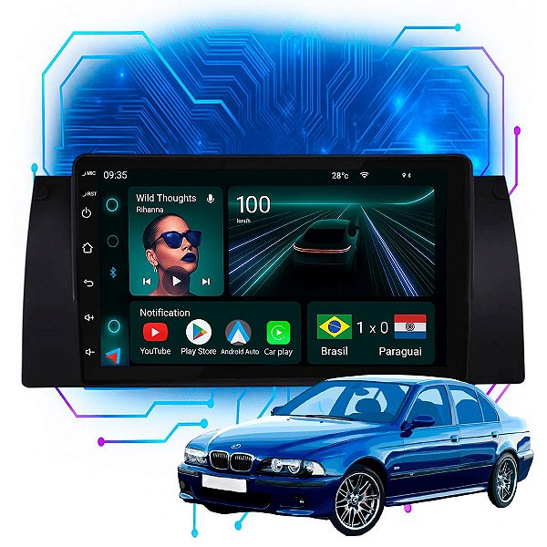 Kit Multimidia Android 4GB/64GB 9p BMW SERIE 5 1995-2003 Bluetooth