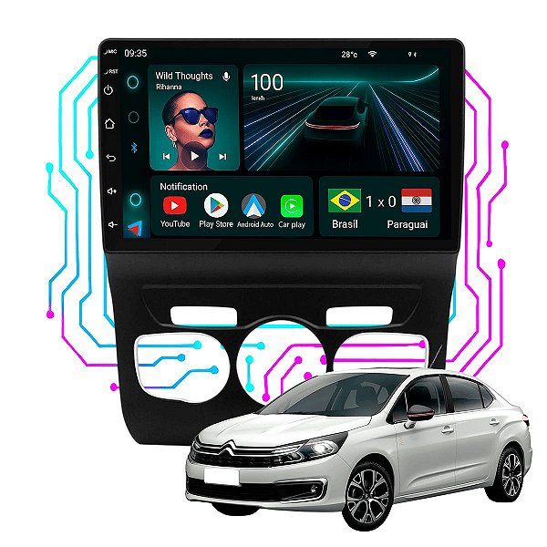 Kit Multimidia Android 4GB/64GB 9p C4 LOUGE 2013-2018 Android Auto Gps