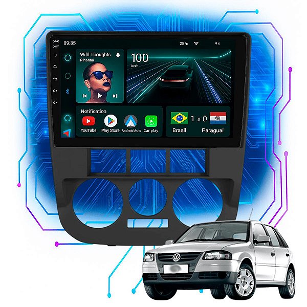 Kit Multimidia Android 4GB/64GB 9p Gol G4 2005-2008