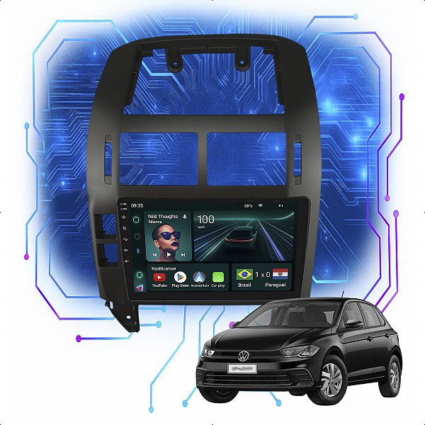 KIT MULTIMDIA ANDROID 4GB/64GB 9" POLO 05/15 VOLKSWAGEN