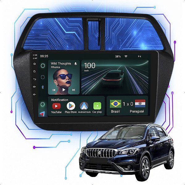 Kit Multimidia Android 4GB/64GB 9p Scross 2015-2018 Gps + Spotify