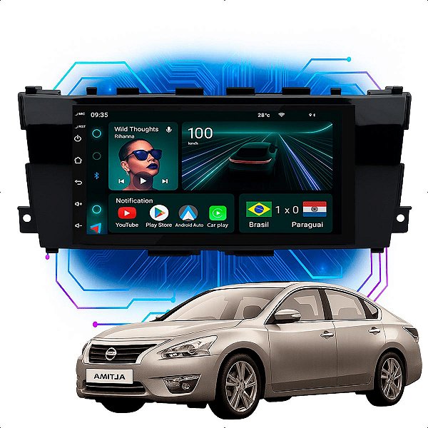 Kit Multimídia Android 7p Altima 2013 a 2014 Gps Wifi