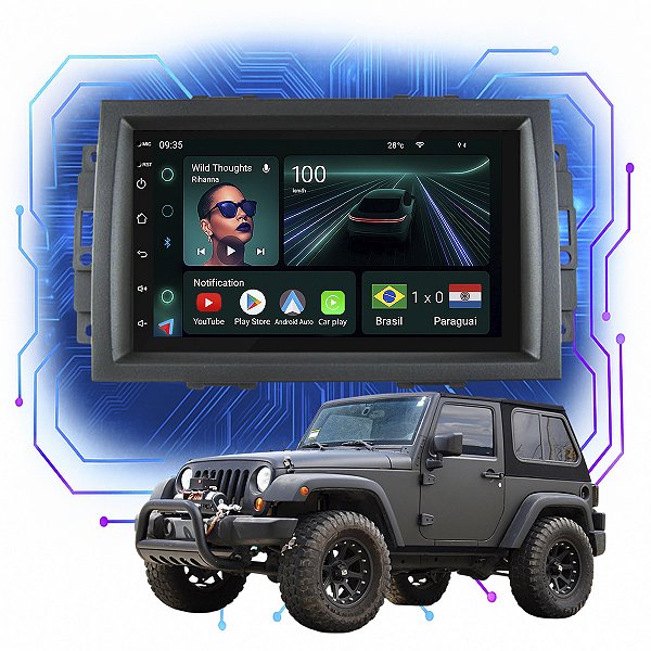 Kit Multimidia Android 4GB-64GB 7p Scross 15-21 Carplay + Gps