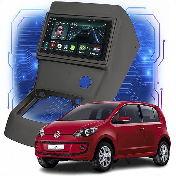 Kit Multimidia Android 4-64GB 7p UP 14-21 Android Auto + Wifi