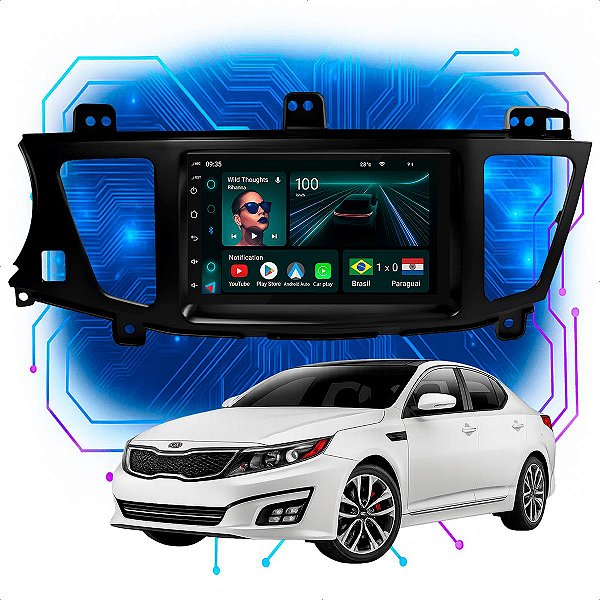 Kit Multimídia Android 4/64GB 7pol Cadenza 2010-2017