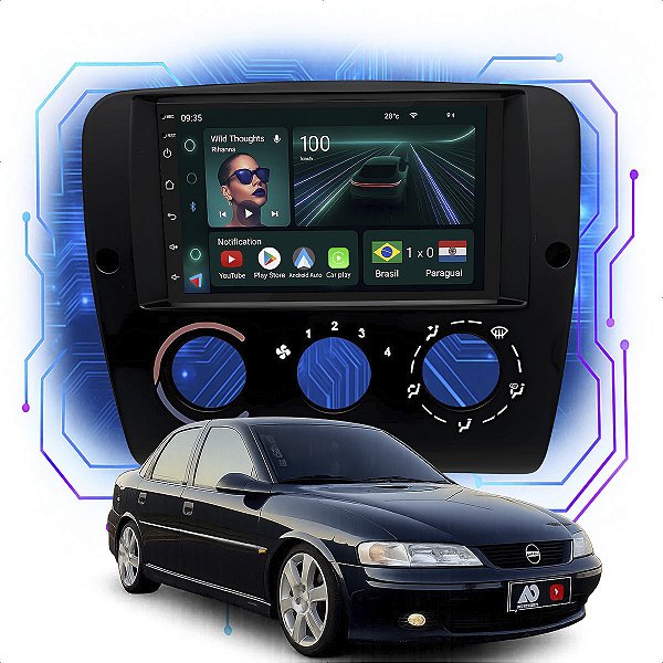 Kit Multimídia Android 4/64GB 7p Chevrolet Vectra 1996-2005