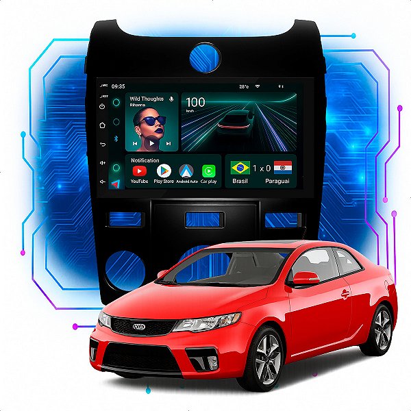 Kit Multimídia Android 4/64GB 7p Cerato 2009-2013