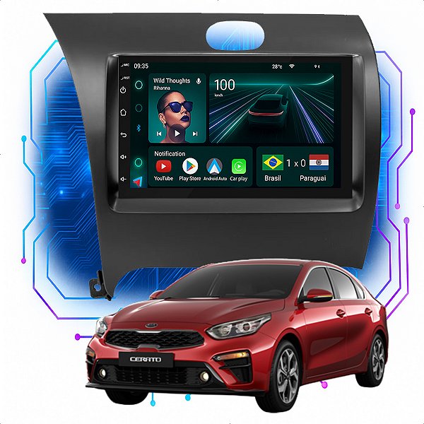 Kit Multimídia Android 4/64GB 7pol Cerato 2013-2019