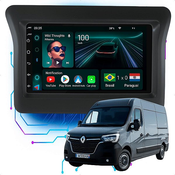 Kit Multimídia Android 4-64GB 7p Mercedes Benz ML 2006 a 2010 Carplay + Gps