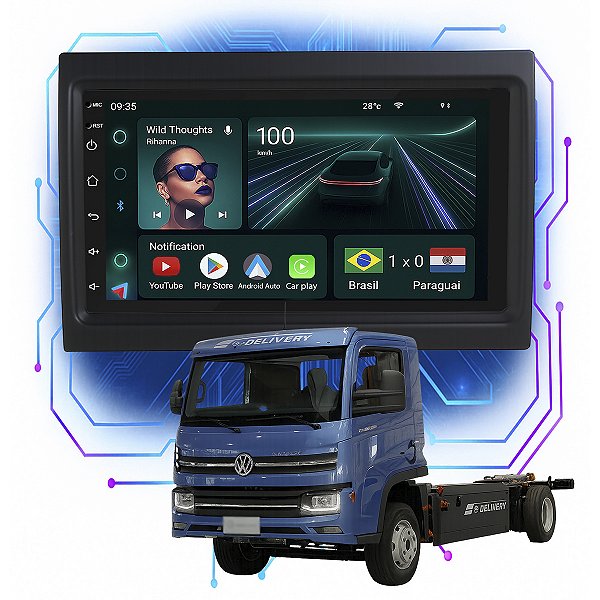 Kit Multimídia Android 4/64GB 7p Delivery 2018 a 2023