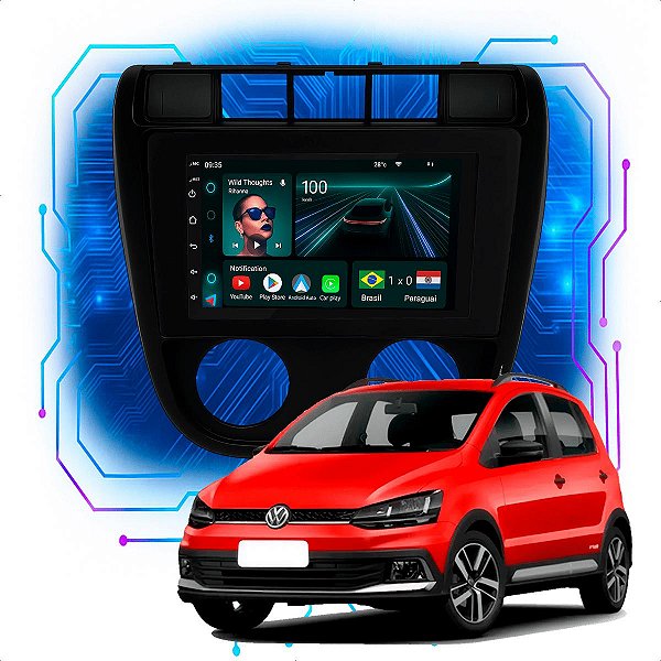 Kit Multimídia Android 4/64GB 7p Fox 2003 a 2009 7 Polegadas