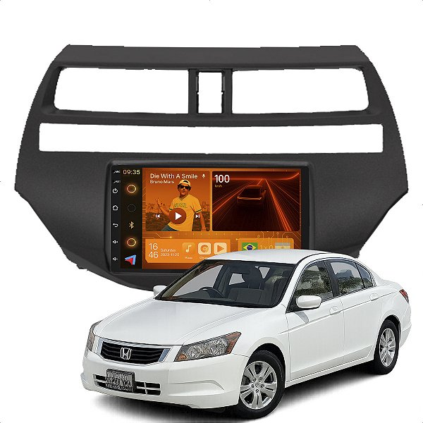 Kit Multimidia Android 2-64GB 7pol Accord 08-12 Carplay + Maps