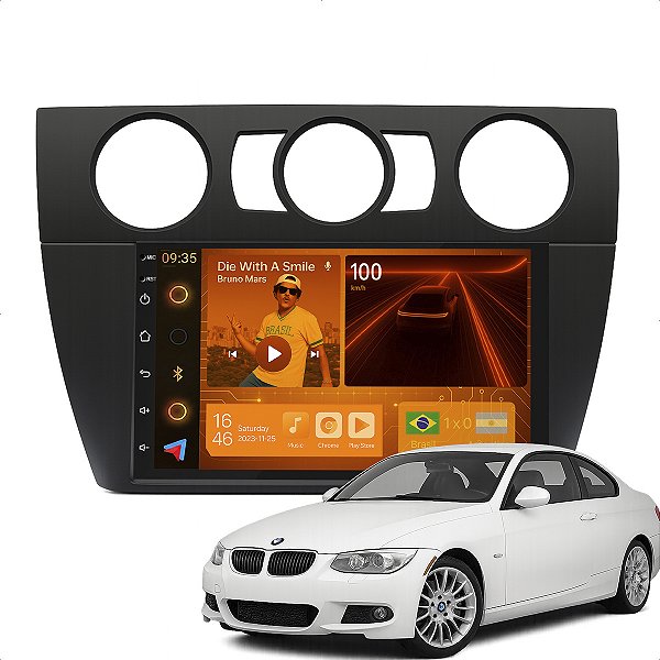 Kit Multimidia Android 2-64GB 7p Bmw Serie 3 99-06 Wifi + Gps