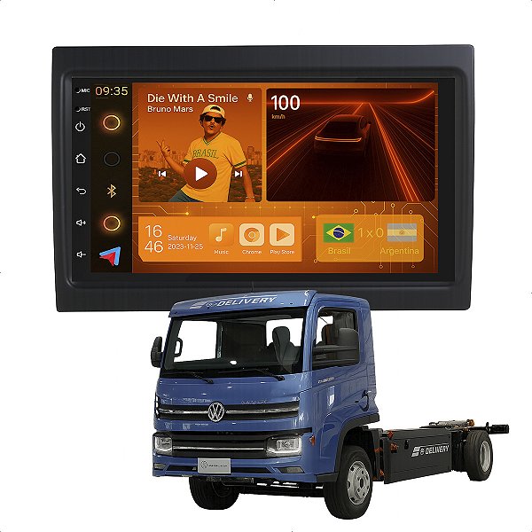 Kit Multimidia Android 2-64GB 7p Delivery 18-23 Câmera De Ré