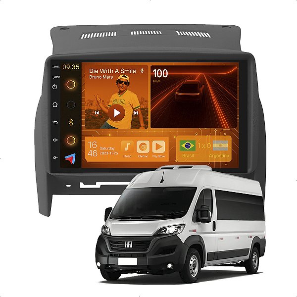 Kit Multimidia Android 2-64GB 7p Ducato 06-15 Android Auto