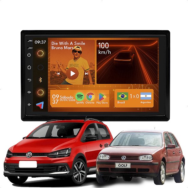 Kit Multimidia Android 2-64GB 7p Fox 10-13 Carplay + Gps