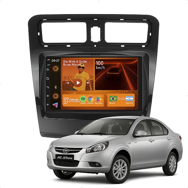 Kit Multimidia Android 2-64GB 7p J3 13-18 Carplay + Gps