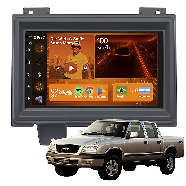 Kit Multimidia Android 2-64GB 7p S10 95-00 Youtube + Wifi