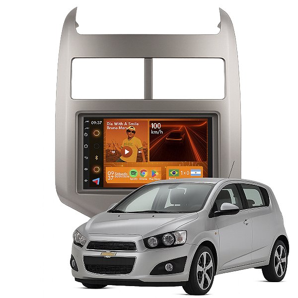 Kit Multimidia Android 2-64GB 7pol Sonic 13-15 Youtube + Wifi