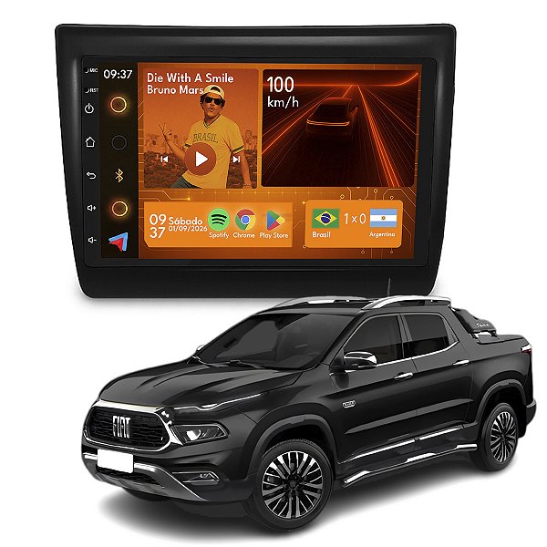 Kit Multimidia Android 2-64GB 7p Carplay + Camera De Ré Toro 16-21