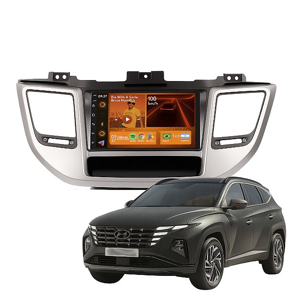 Kit Multimidia Android 2-64GB 7p Tucson 17-24 Gps + Câmera De Ré