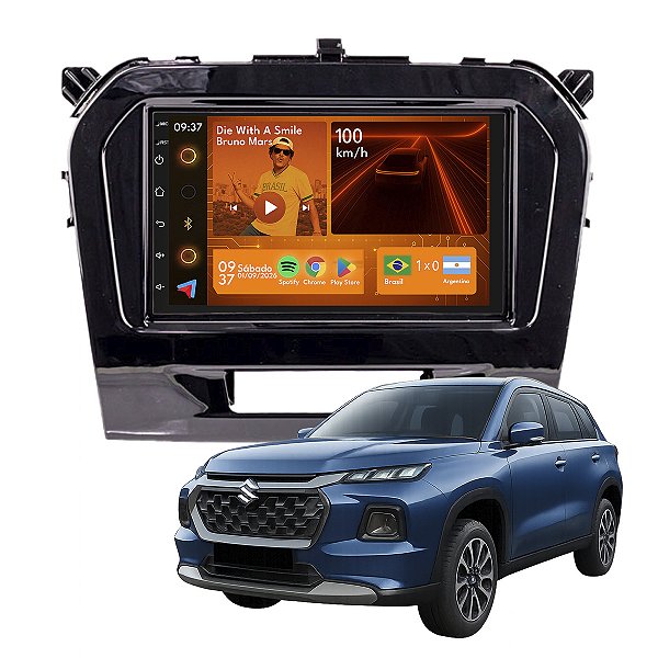 KIT MULTIMIDIA ANDROID 2/64GB 7" VITARA 16/22 2 DIN PRETO JP