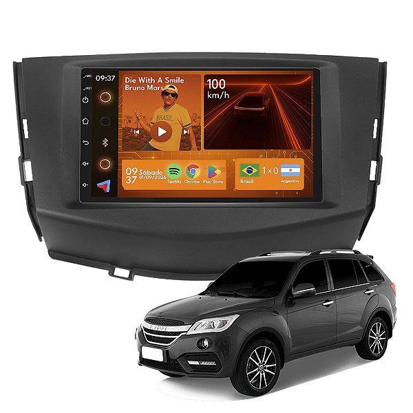 Kit Multimidia Android 2-64GB 7p X60 13-16 Carplay + Wifi
