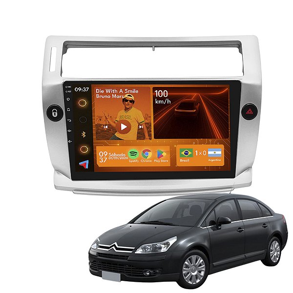 Kit Multimídia Android 2gb+64gb 9p C4 Pallas 2008 a 2016 Gps