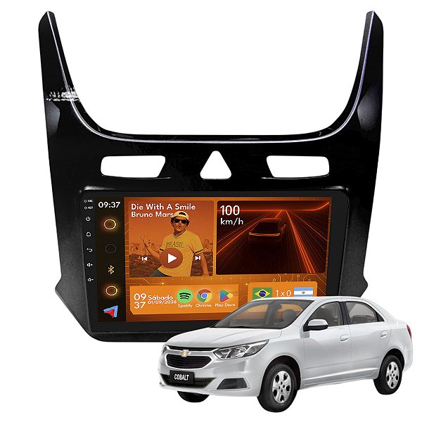 Kit Multimidia Android 2+64gb 9p Cobalt 12-20 Youtube + Wifi