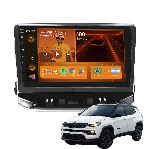 Kit Multimidia Android 2-64gb 9p Compass 22-24 Youtube + Gps