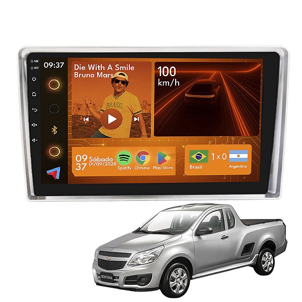 Kit Multimidia Android 2+64gb 9p Corsa Montana 02-12 Câmera De Ré