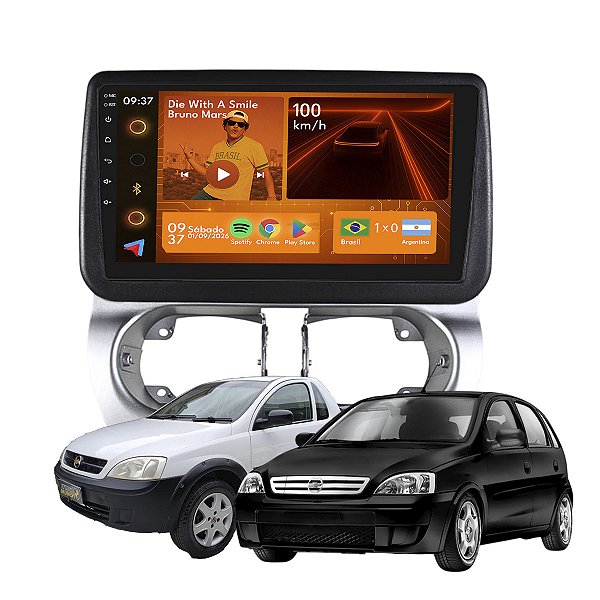 Kit Multimidia Android 2+64gb 9p Corsa Montana 02-12 Maps