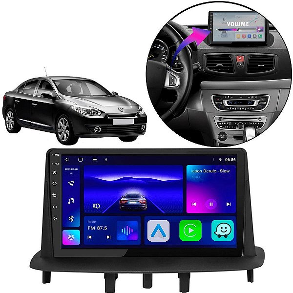 Kit Multimídia Octa-Core Fluence 2008-2015 4GB+64GB Carplay