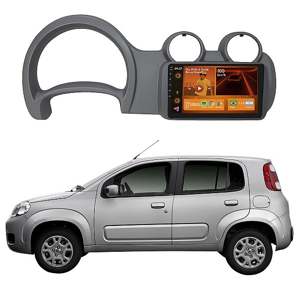 Kit Multimídia Android 2GB/64GB 9p Uno 2011 a 2016 Carplay