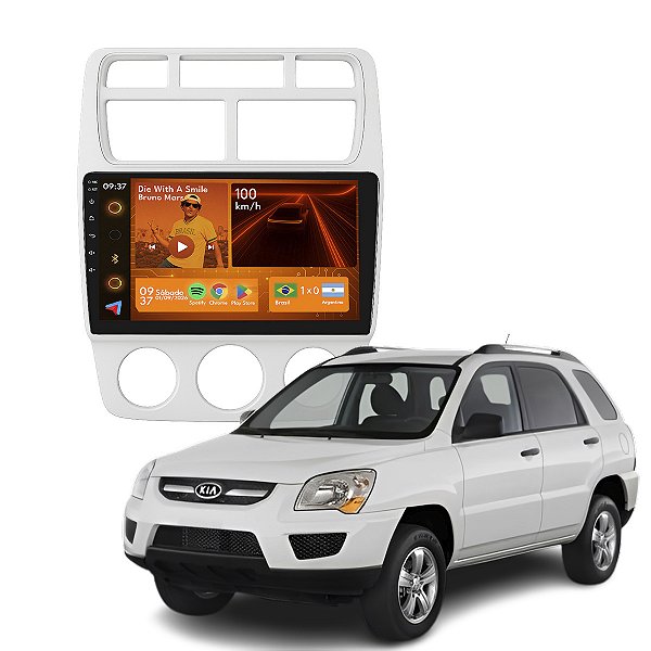 Kit Multimídia Android 9p Sportage 2006-2010 2GB+64GB Camera