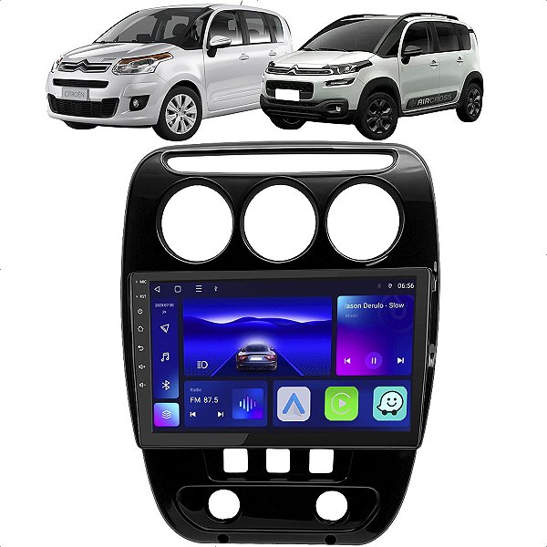 Kit Multimídia 9pol Citroen C3 2013-2016 Octa-Core 4GB+64GB