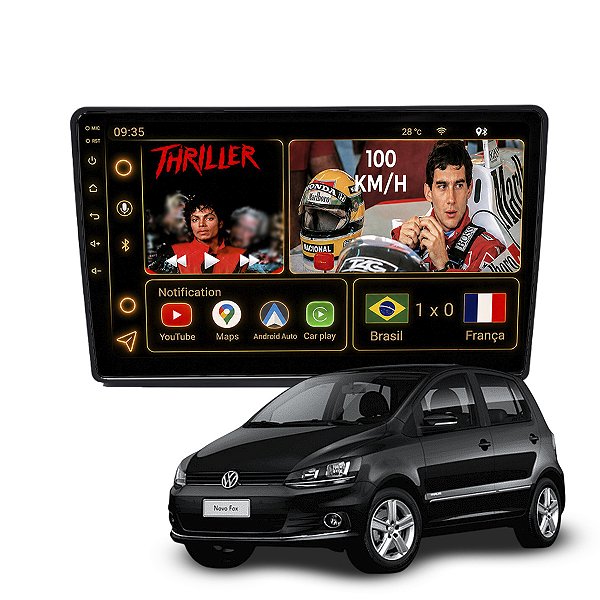 Kit Multimidia Android Octa-Core 6GB 128GB 9p Fox 2010-2013