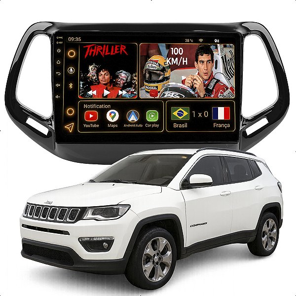 Kit Multimidia Android Octa-Core 6GB 128GB 9 Compass 2017-2021 Gps