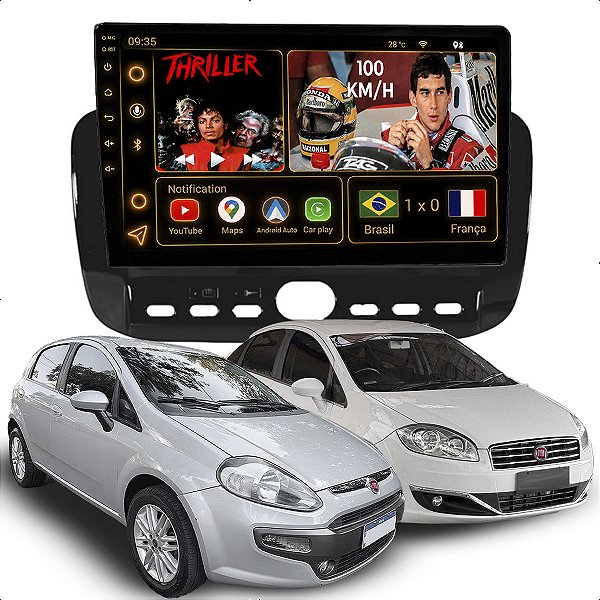 Kit Multimidia Android 6GB 128GB 9p Punto 2013-2017 Linea 2016-2017