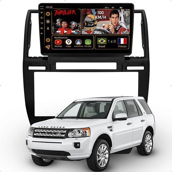 Kit Multimidia Android 9p Octa-Core 6GB 128GB Freelander 2 2008-2012