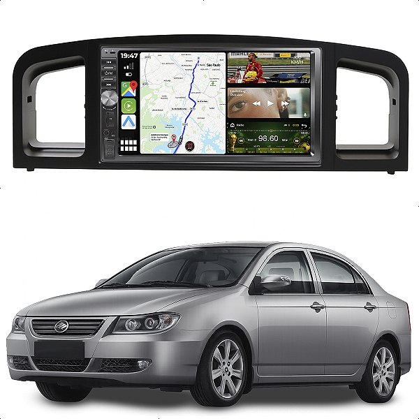 Kit Multimidia Dvd Mp5 Botão 7p Lifan 620 10-12 Android Auto