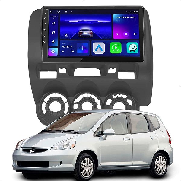 Kit Multimídia Octacore 4GB/64GB 9pol Honda Fit 2004-2008