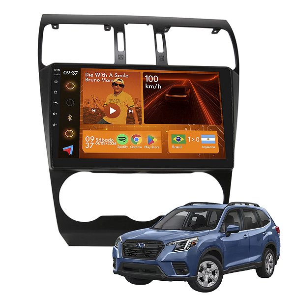 Kit Multimídia Android 2GB+64GB 9p Forester 2014-2018 Wi-Fi
