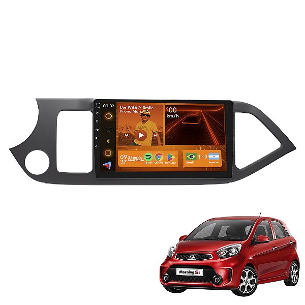 Kit Multimídia Android 9p Picanto 2011-2017 2GB+64GB Wi-Fi