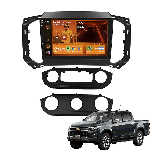 Kit Multimídia Android 2GB+64GB 9p Chevrolet S10 2017-2021